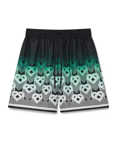 CASABLANCA GRADIENT MONOGRAM SILK SHORTS