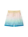 Casablanca Multicolored Monogram-print Deck Shorts In Multicolour