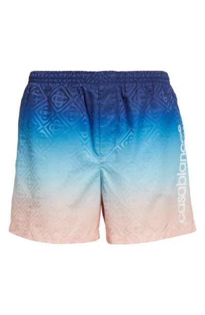 CASABLANCA CASABLANCA GRADIENT MONOGRAM SWIM TRUNKS