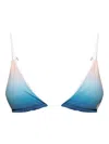 Casablanca Gradient Bikini Top In Blue