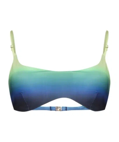 Casablanca Gradient Print Bikini Top In Multi