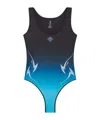 Casablanca Gradient Printed One-piece Swimsuit In Black