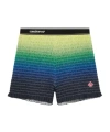 Casablanca Gradient-design Shirred-texture Shorts In Multi