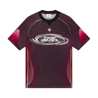 Pre-owned Casablanca Gradient Short-sleeve Football Top 'aubergine' | Purple | Men's Size M