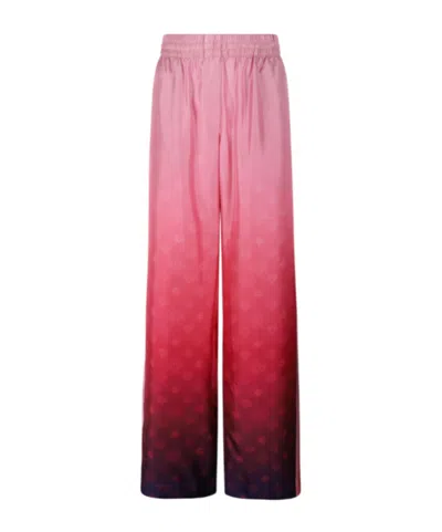 Casablanca Gradient Side Stripe Trousers In Animal Print