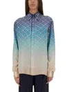 Casablanca Gradient Silk Shirt With Classic Collar