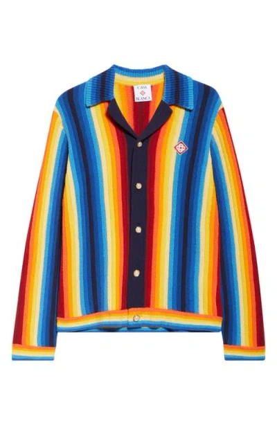 CASABLANCA CASABLANCA GRADIENT STRIPE TERRY CLOTH JACKET
