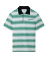 Casablanca White Cotton Blend Polo Shirt Men In Green