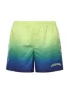 Casablanca Gradient Monogram Pattern Shorts With Sophisticated Waistband For Men In Multi
