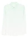 Casablanca Gradient Monogram Long Sleeve Shirt In Green