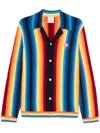 Casablanca Giubbino In Misto Cotone Ricamato Uomo In Blue