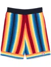 Casablanca Gradient Towelling Shorts In Blue