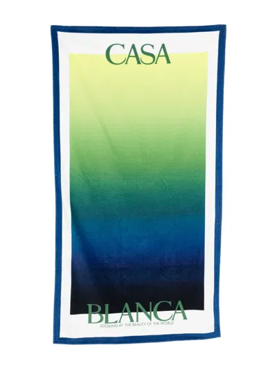 Casablanca Kids' Gradient Trim Towel In Green