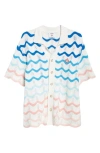 Casablanca Wave Shirt In Multi