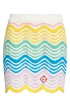 Casablanca Ladies Gradient Wave Gradient Wave Crochet Skirt In Gradient Wave
