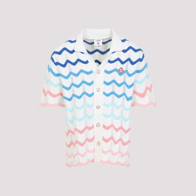 CASABLANCA WAVE KNITTED SHIRT