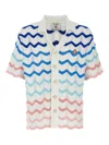 Casablanca Wave Shirt In Multicolour