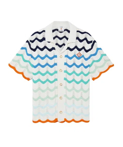 CASABLANCA GRADIENT WAVE SHIRT