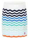 Casablanca Multicolor Skirt For Girl With Logo In White