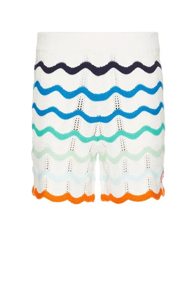 CASABLANCA GRADIENT WAVE TEXTURE SHORTS