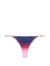 Casablanca Gradient-effect Bikini Bottom In Multi