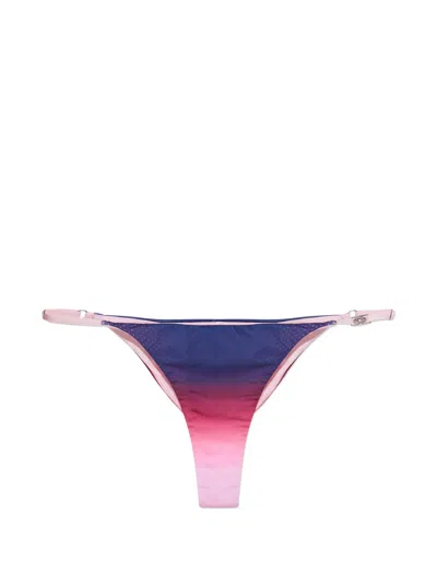 Casablanca Gradient-effect Bikini Bottom In Multi