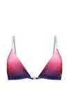 Casablanca Gradient-effect Bikini Top In Multi