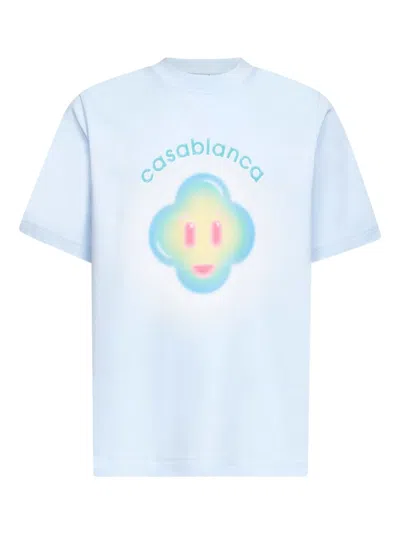 CASABLANCA CASABLANCA GRAPHIC AIRBRUSH SMILEY ORGANIC COTTON T-SHIRT