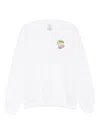 Casablanca Graphic Cotton Sweatshirt In White