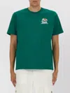 Casablanca Mens Montagne Ondulee Brand-print Cotton-jersey T-shirt In Green