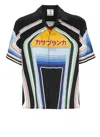 Casablanca Short Sleeve Cuban Collar Shirt In Black