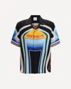 Casablanca Short Sleeve Cuban Collar Shirt In Multi