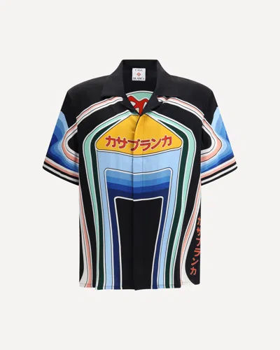 CASABLANCA GRAPHIC MOUNTAIN SHIRT
