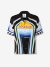 Casablanca Short Sleeve Cuban Collar Shirt In Multi