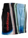Casablanca Graphic-pattern Silk Shorts In Animal Print