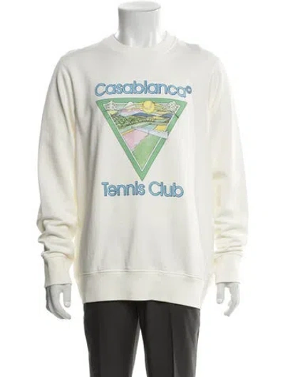 Pre-owned Casablanca Graphic Print Crew Neck Pullover In Neutral