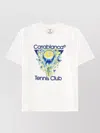 Casablanca Tennis Club Icon Short Sleeve T-shirt In White