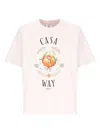 Casablanca Casa Way Orange Mascot Short Sleeve T-shirt In Pink