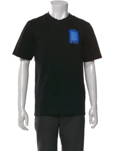 Pre-owned Casablanca Graphic Print Crew Neck T-shirt In Black