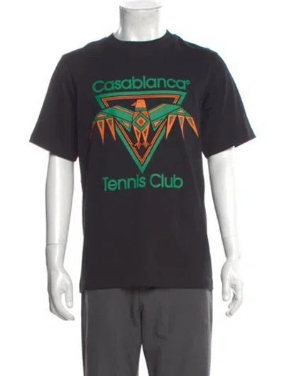 Pre-owned Casablanca Graphic Print Crew Neck T-shirt In Gray