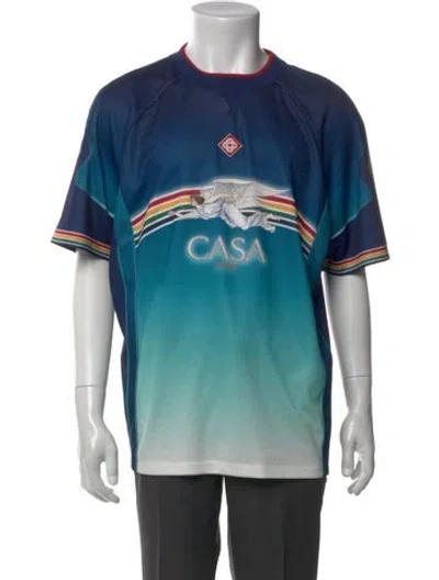 Pre-owned Casablanca Graphic Print Crew Neck T-shirt In Multi