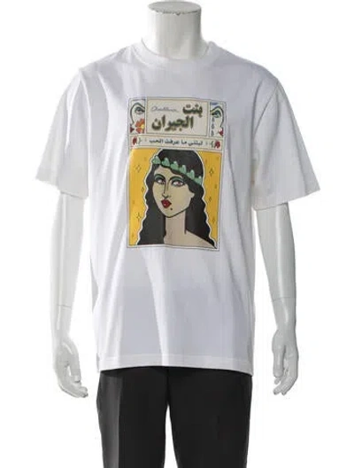 Pre-owned Casablanca Graphic Print Crew Neck T-shirt In White