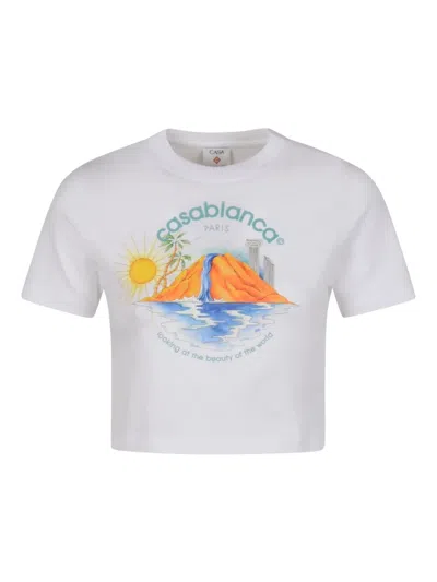 Casablanca Oasis White Multicolor T-shirt