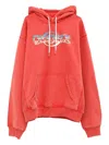 Casablanca Graphic-print Drawstring Hoodie In Red