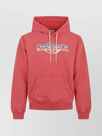 Casablanca Organic Cotton Casa Way Mountain Sweatshirt In Pink