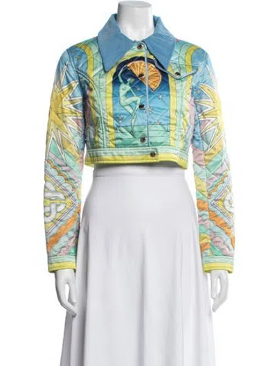 Pre-owned Casablanca Graphic Print Jacket In Multicolor