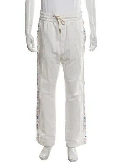 Pre-owned Casablanca Graphic Print Joggers In Neutrals