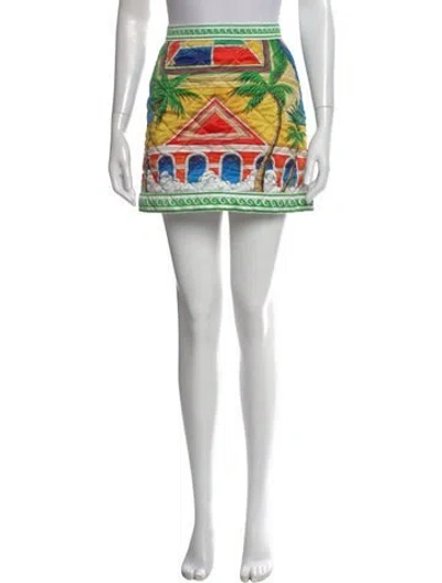 Pre-owned Casablanca Graphic Print Mini Skirt