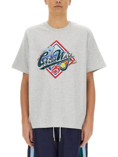 CASABLANCA CASABLANCA GRAPHIC PRINT ORGANIC COTTON T-SHIRT