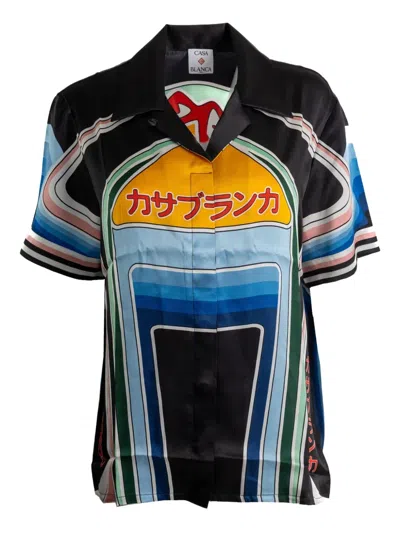 Casablanca Graphic-print Shirt In Black